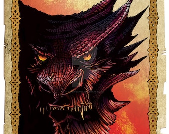 Smaug the Dragon Print 11x17"