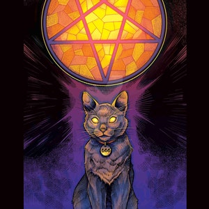 Devil Cat One Print