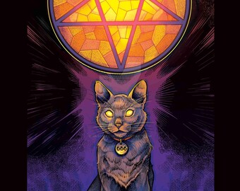 Devil Cat One Print