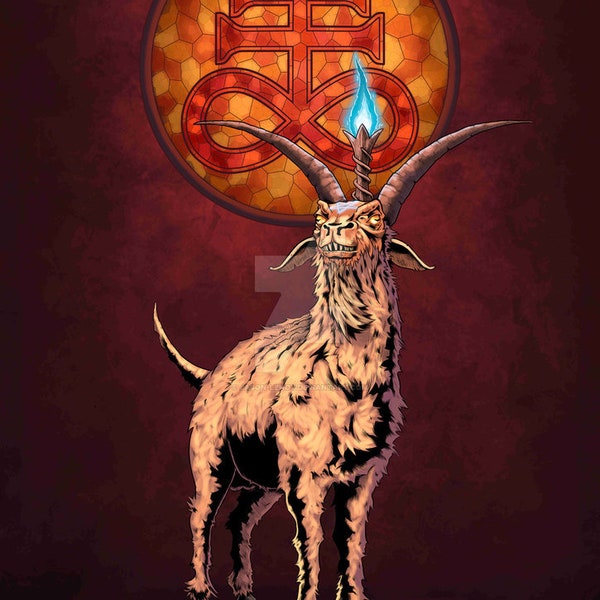 Impresión de Baphomet para adultos 11x17"