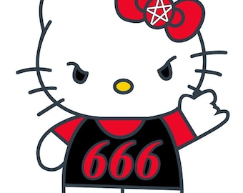 Hello Satan Enamel Pin