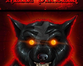 Satanic Wolf Hail Satan Print
