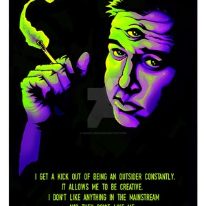 Bill Hicks Third Eye Print  11x17&quot;