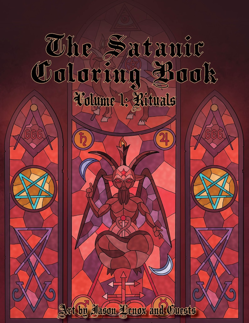 El libro satánico para colorear - Volumen 1: Copia física