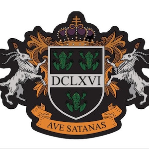 Satanic Coat of Arms Enamel Pin