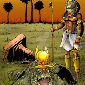 Sobek Egyptian God Print 11x17 »