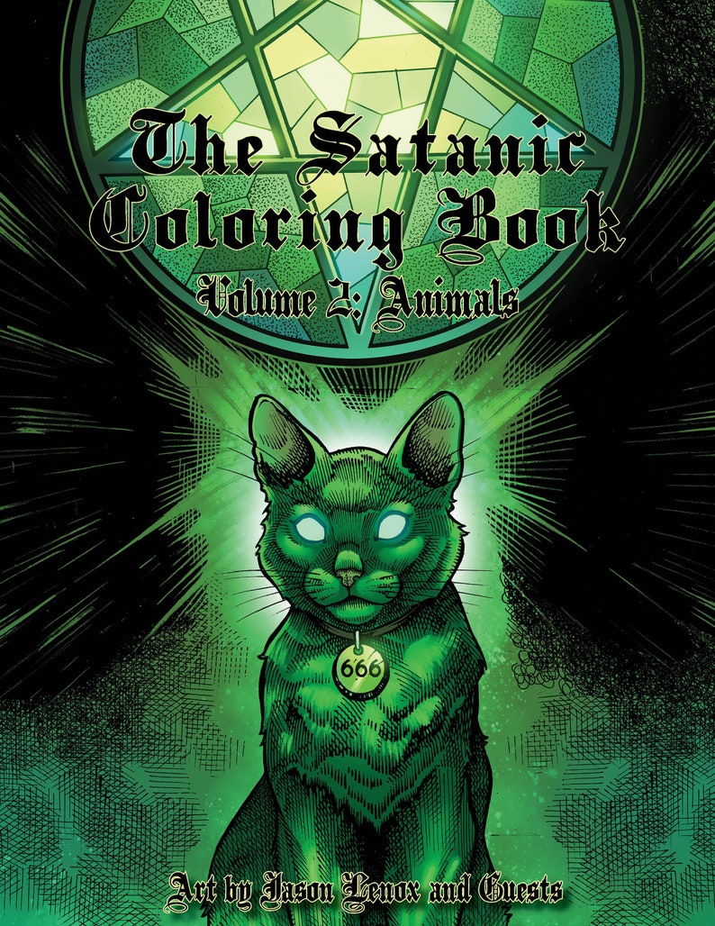 El libro para colorear satánico - Volumen 2: Animales Copia física