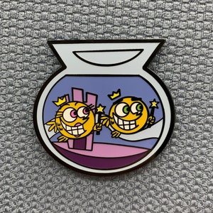 Ready, Cosmo? Ready, Wanda! - Fairly Odd Parents Lapel Pin - Enamel Pins - One Holy Robot!