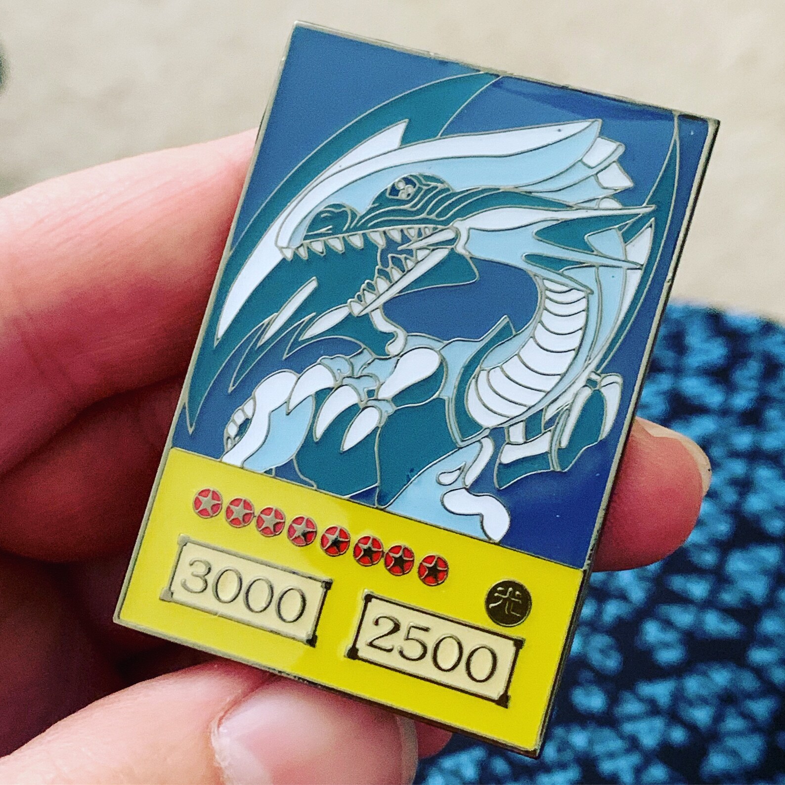 Blue Eyes White Dragon Card Pin Yugioh Enamel Pins Duel | Etsy