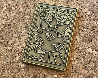 Gilded Togepi Pin - Pokemon Enamel Pins - 1999 BK gold plated collectible - Hat Pin - One Holy Robot