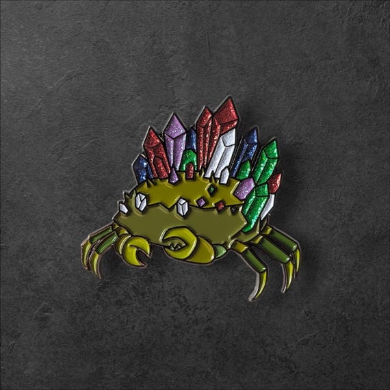 Gemstone Crab - OSRS Enamel Pin - RuneScape Hat Pin - One Holy Robot