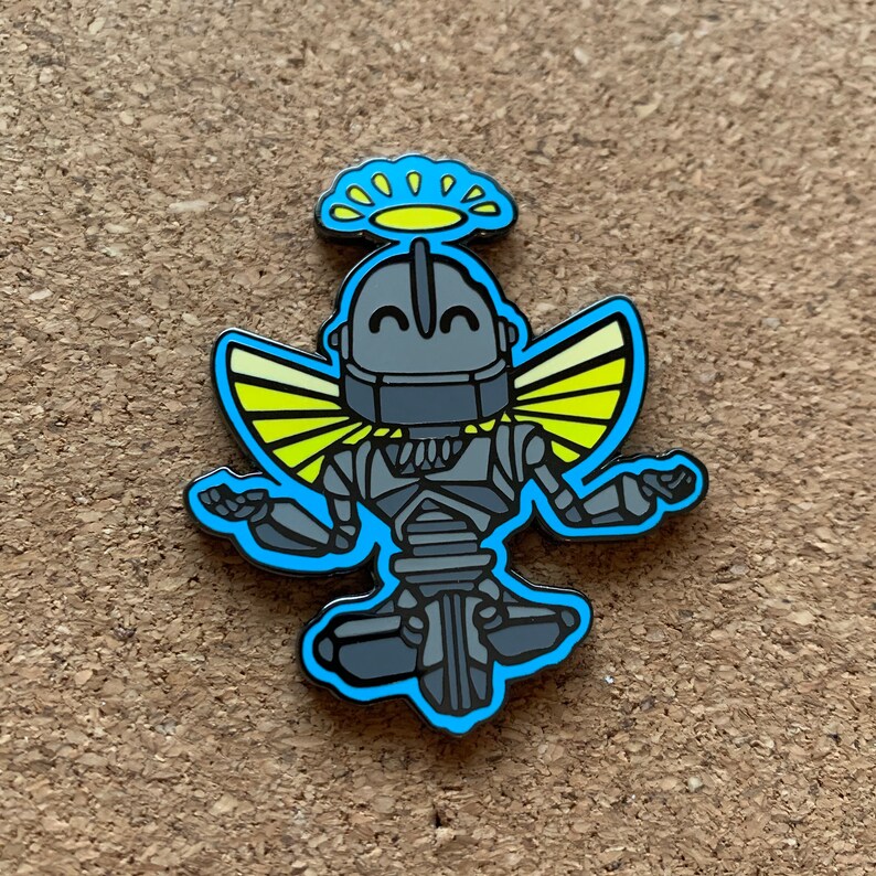 Holy Robot Pin Series the Iron Giant Hard Enamel Hat Pins Etsy