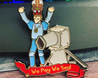 The Falador Riots - We Pay We Say - OSRS Pins - RuneScape hat pin - Gaming - PC