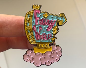 Fairy World - Fairly Odd Parents Lapel Pin - Hat Pins - One Holy Robot