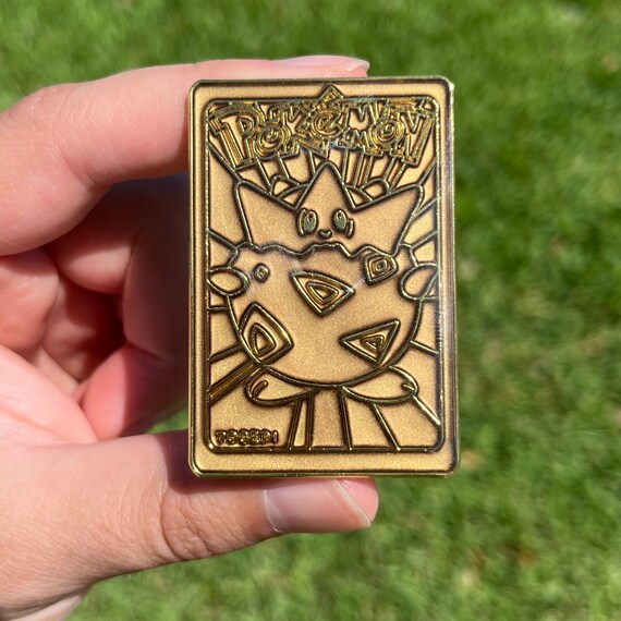 gold pokemon card togepi Pokemon Togepi 23k Gold-plated Trading Cards by Burger King : Amazon.sg:  Toys main image 1