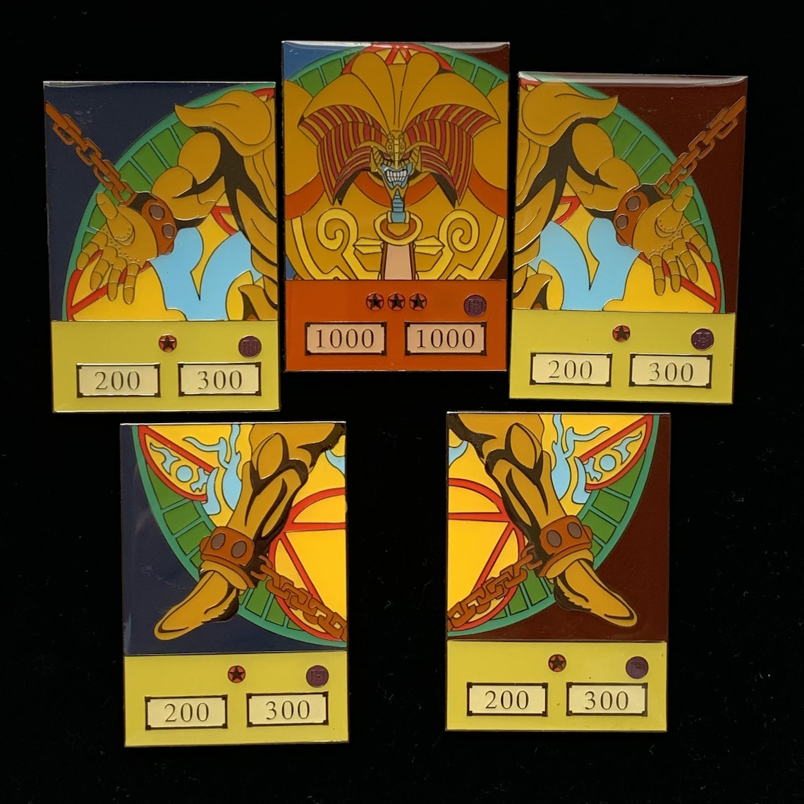 Exodia the Forbidden One Card Pin Set Yugioh Enamel Pins Etsy France