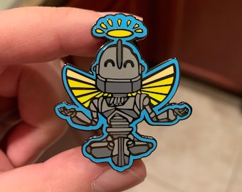 Holy Robot Pin Series - The Iron Giant - Hard Enamel Hat Pins - Lapel Pins - Robots - One Holy Robot