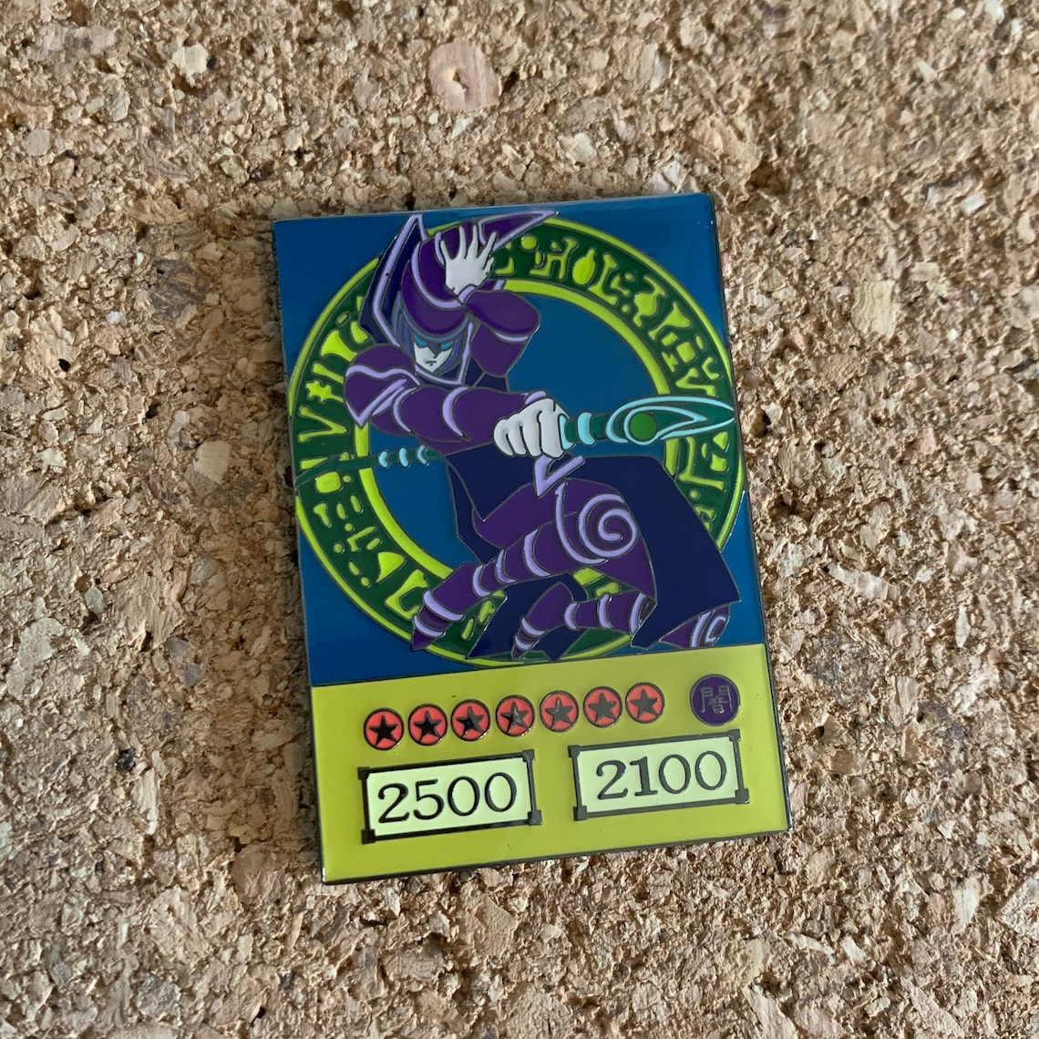 Dark Magician Card Pin Yugioh Enamel Pins Duel Monsters Etsy