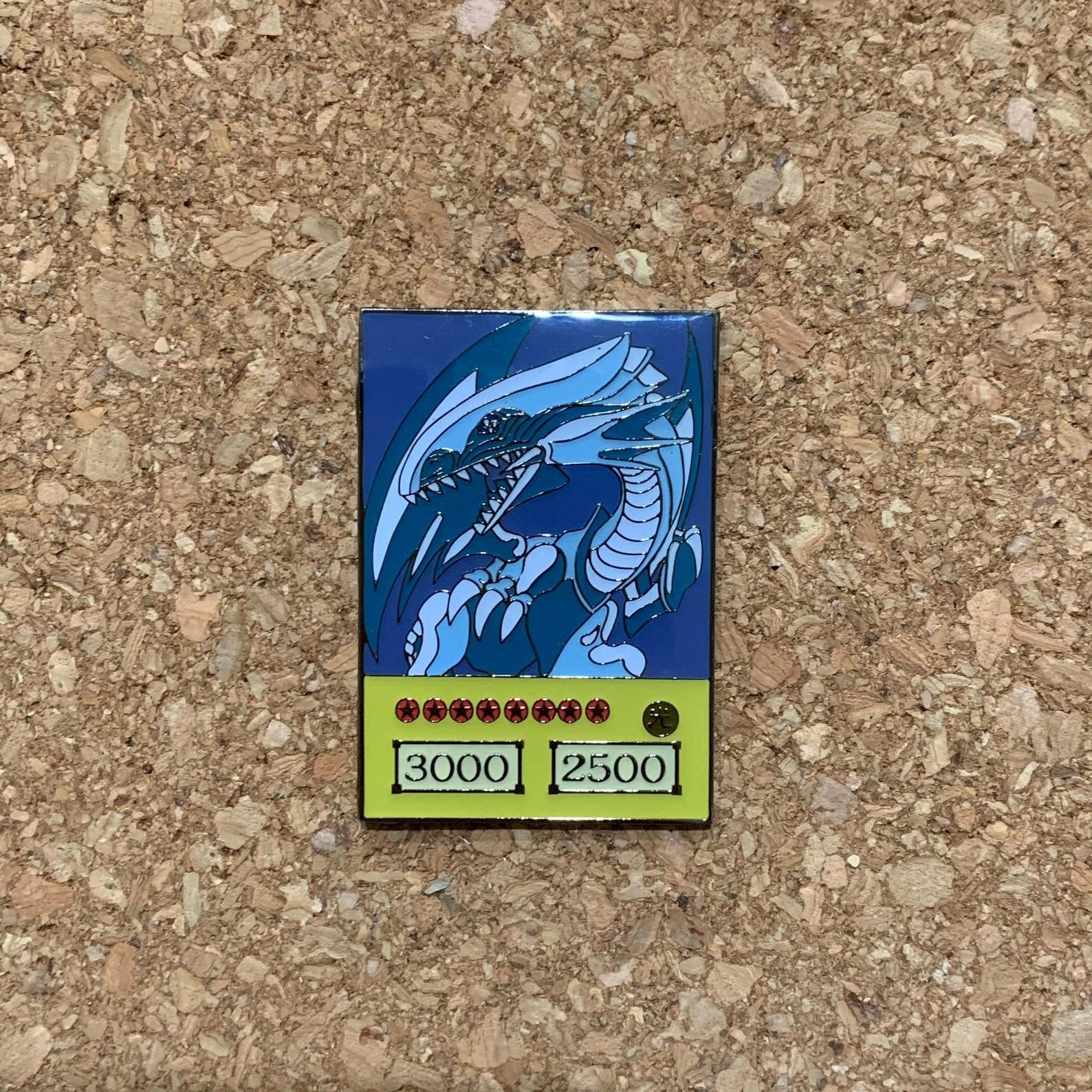 Blue Eyes White Dragon Card Pin Yugioh Enamel Pins Duel | Etsy