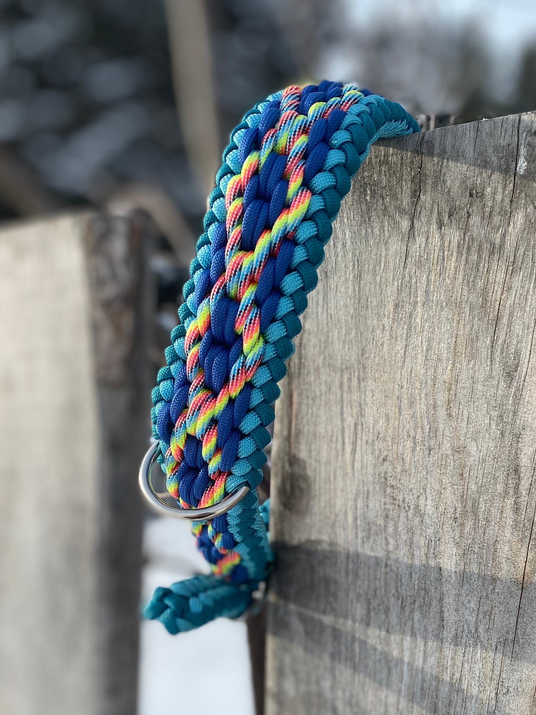 Dog Collar Braided Large dog Adjustable Durable Heavy Etsy