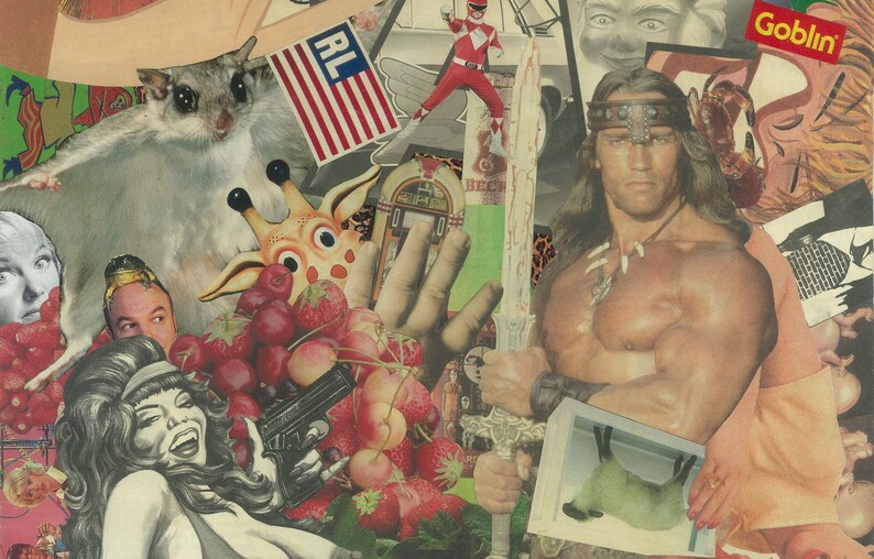 Arnold Schwarzenegger Pop Art Collage Fine Art Digital Print. | Etsy