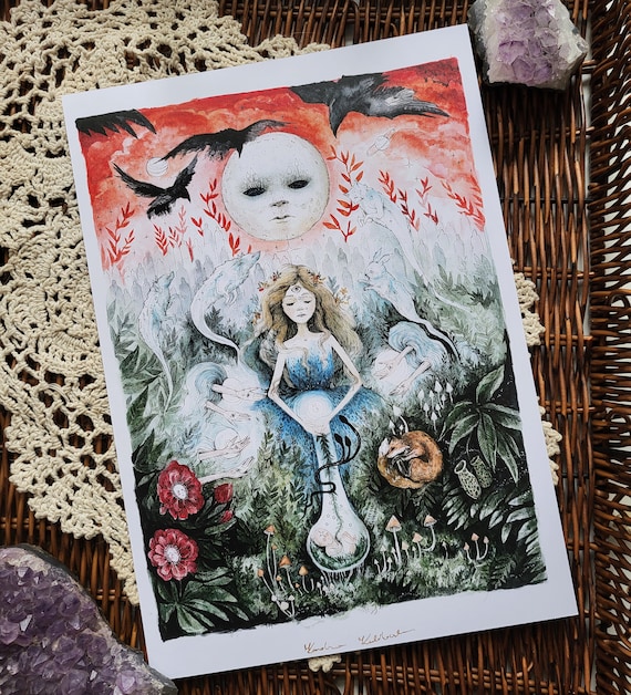 High Priestess - a4 size print