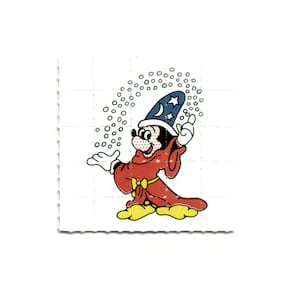 Mickey Sorcerer&#39;s Apprentice Blotter Art Print, 4x 5 x 5 cm