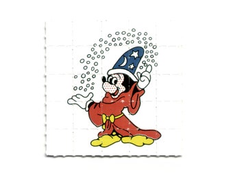 Mickey Sorcerer's Apprentice Blotter Art Print, 4x 5 x 5 cm