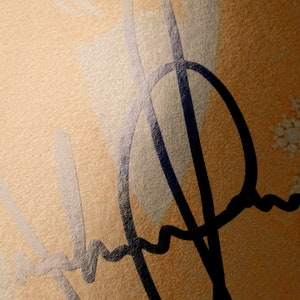 Michael Jackson Blue Autogram Photo Autograph Photo Etsy