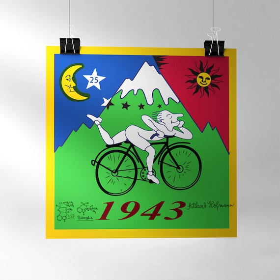 自転車の日 1943 アルバート・ホフマン直筆サイン入り LSD シロシビン