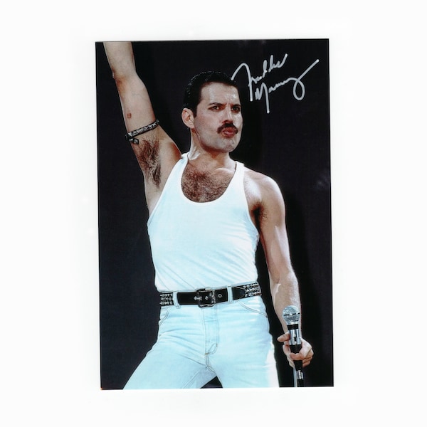 Freddie Mercury Queen Autograph photo Autograph photo