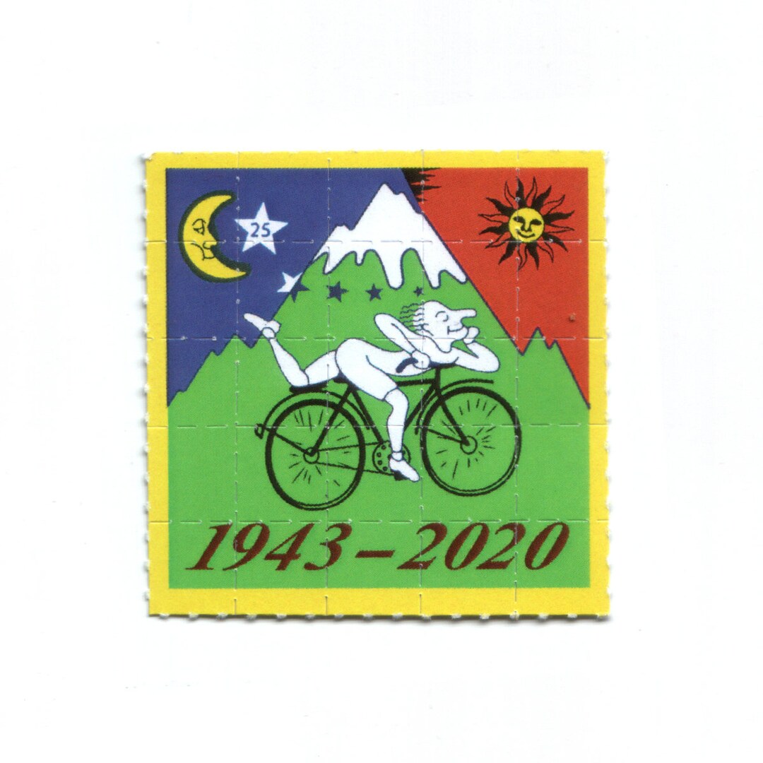 ブロッターアート アルバート・ホフマン 自転車の日 1943年