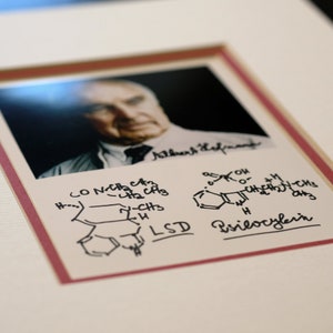 Albert Hofmann autograph repro autograph photo LSD psilocybin formula image 6