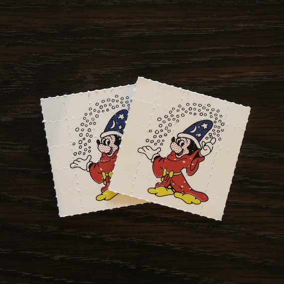 Bunny Cute Rarity Blotter Art Very Rare Unikat Print Pappemagnet 5x5cm