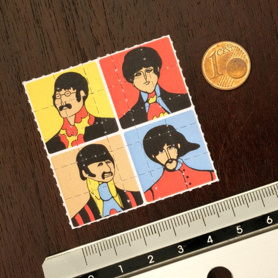 The Beatles Yellow Submarine LSD Blotter Art Vintage, 4x Pieces - Etsy