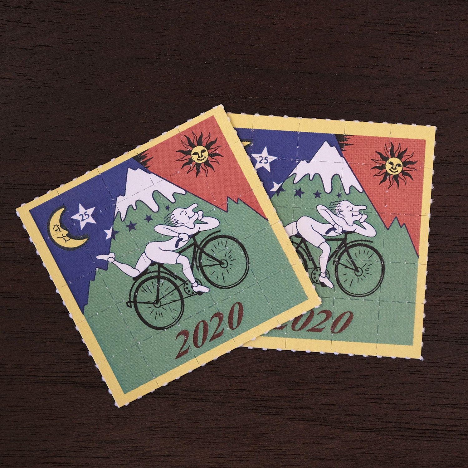 Pappemagnet Bicycle Day grüne Radtour 1943 Albert Hofmann LSD Vintage Magnet 