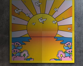 カリフォルニアオレンジサンシャインブロッターアートLSDプリント品質