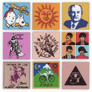 9x Blotter Art psychedelic Collection Löschpapier Set 2