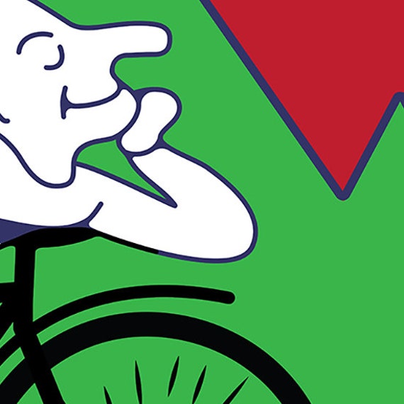 Pappemagnet Bicycle Day 1943 Albert Hofmann LSD Vintage Magnet