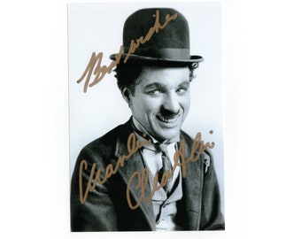 Charlie Chaplin Autograph photo Autograph photo