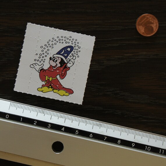 Bunny Cute Rarity Blotter Art Very Rare Unikat Print Pappemagnet 5x5cm