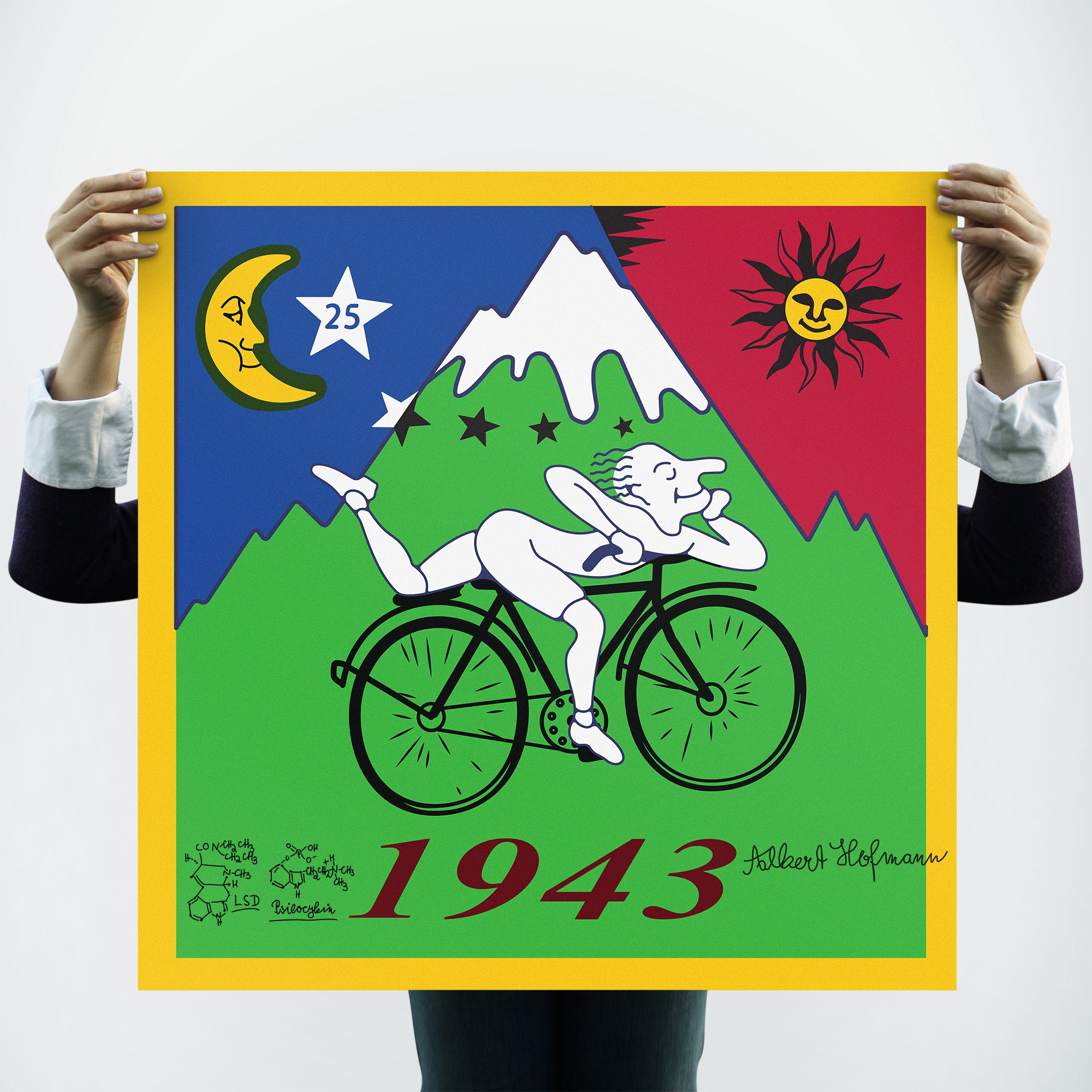 自転車の日 1943 アルバート・ホフマン直筆サイン入り LSD シロシビン