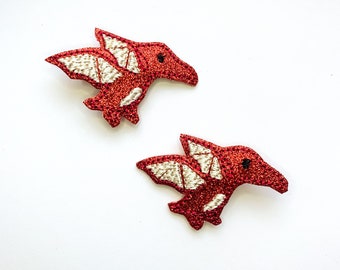Pterodactyl Dinosaur Hair Clips