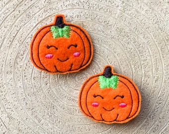Cute Pumpkin Hair Clips