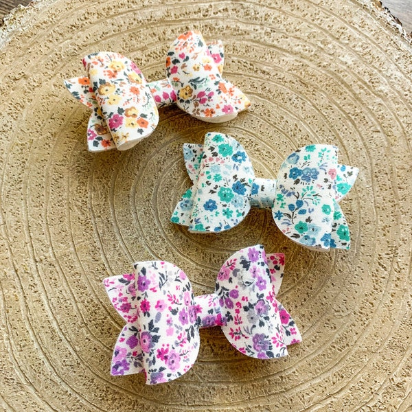 Ditsy Floral Hair Bows