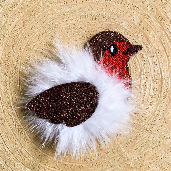 Robin Furbaby Hair Clip/Headband/Brooch