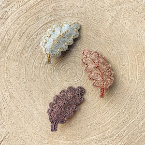 Autumn Oak Leaf Hair Clips