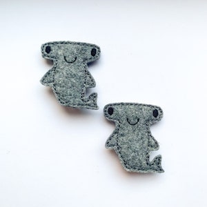 Hammerhead Shark Hair Clips