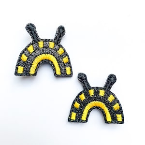 Bee Rainbow Hair Clips