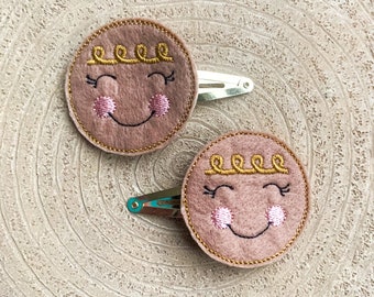 Haarklammer Mit Lebkuchenmann-Motiv – Aus Acryl, Niedliches Weihnachts-Accessoire Für Damen